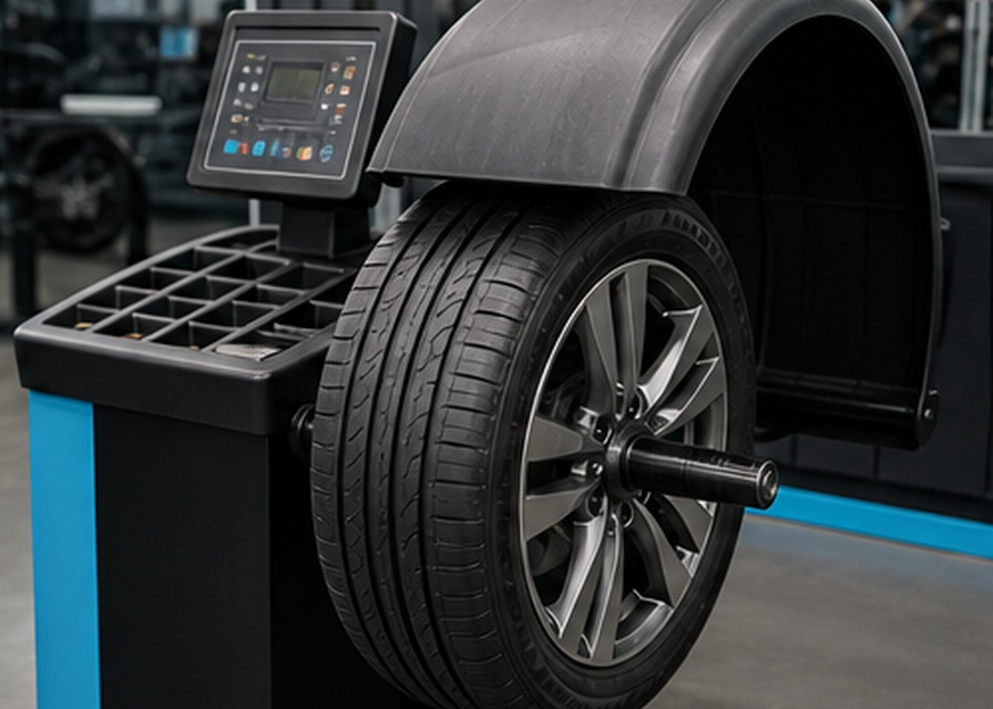 Wheel balancing machine